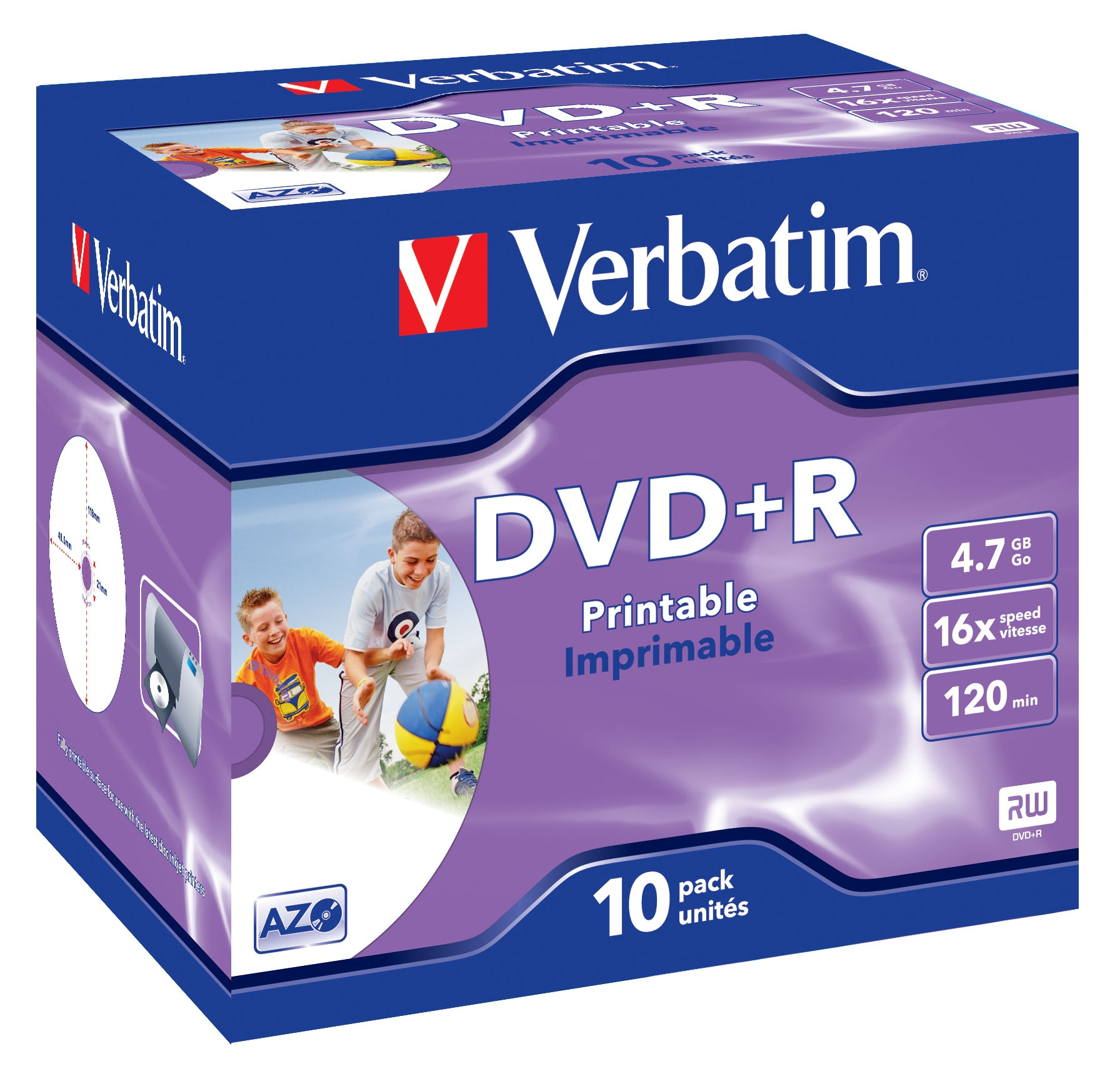 Verbatim 43508 tomma dvd:er 4,7 GB DVD+R 10 styck
