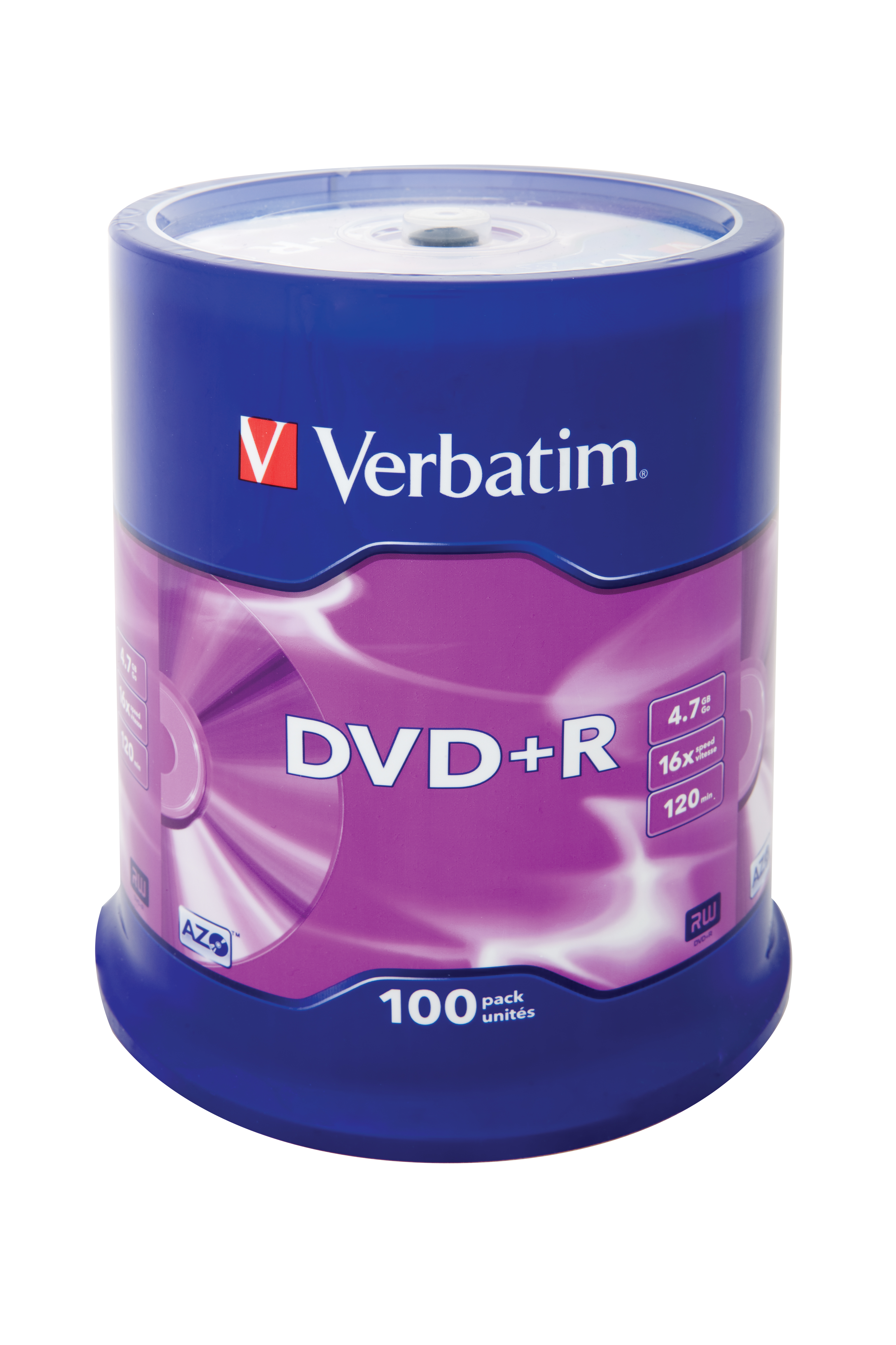 Verbatim DVD+R Matt Silver 4,7 GB 100 styck