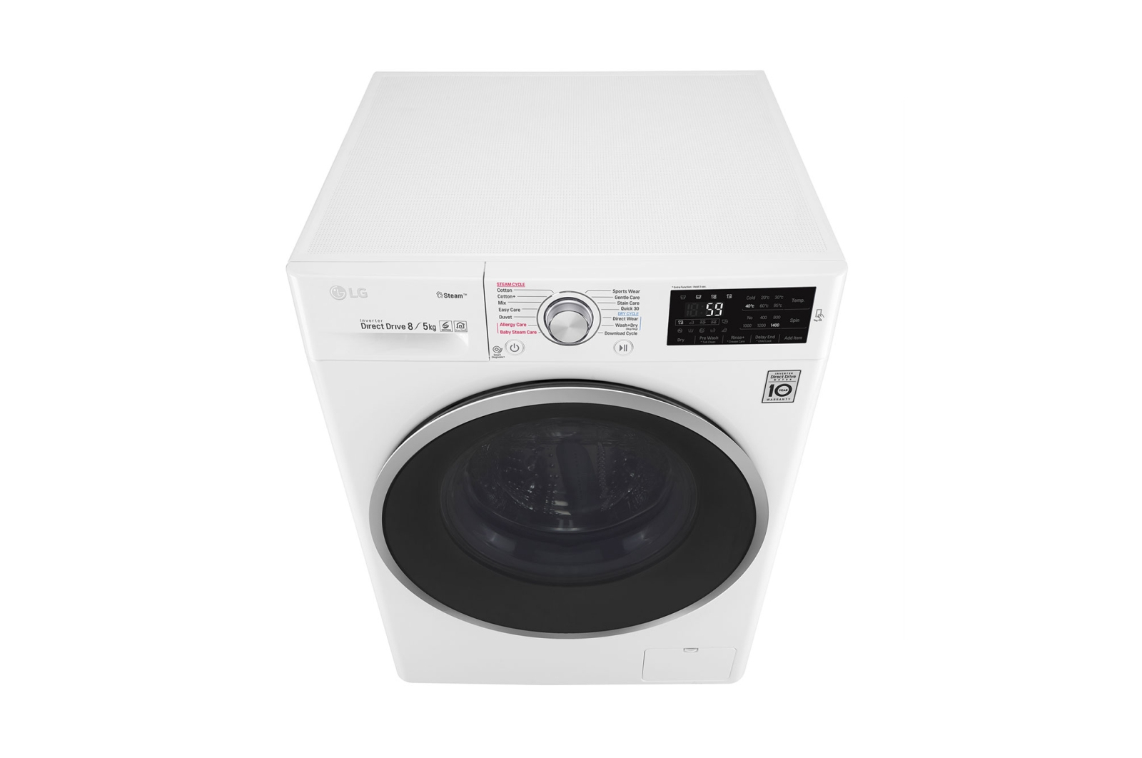 LG W5J6TG1W washer dryer Freestanding Front-load White – image 9