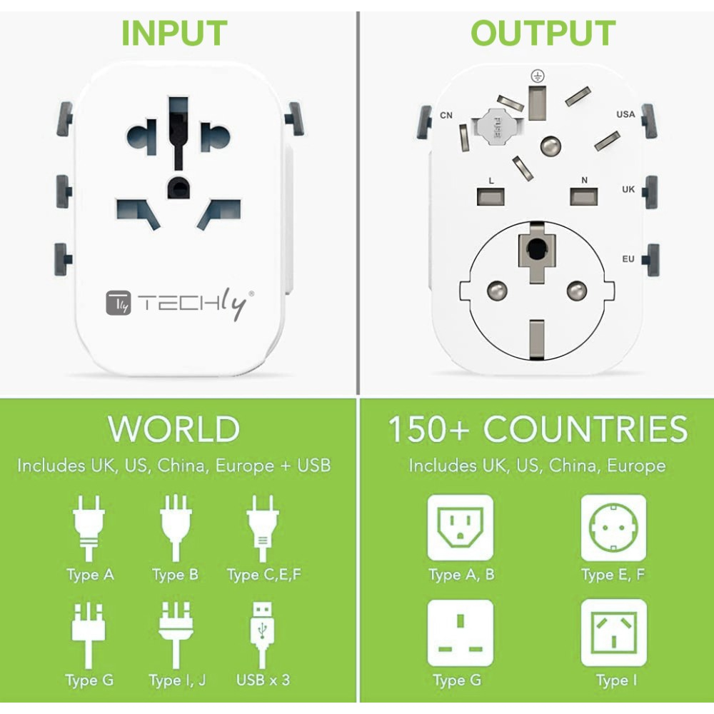 Techly I-TRAVEL-09TYWH mobile device charger White – image 3