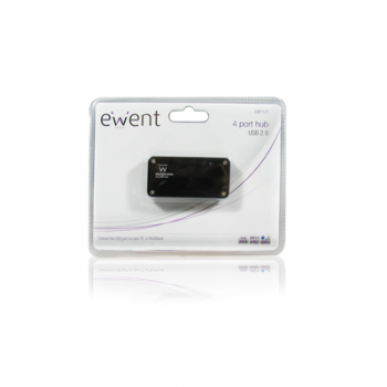 Ewent EW1121 interface hub 480 Mbit/s Black – image 2