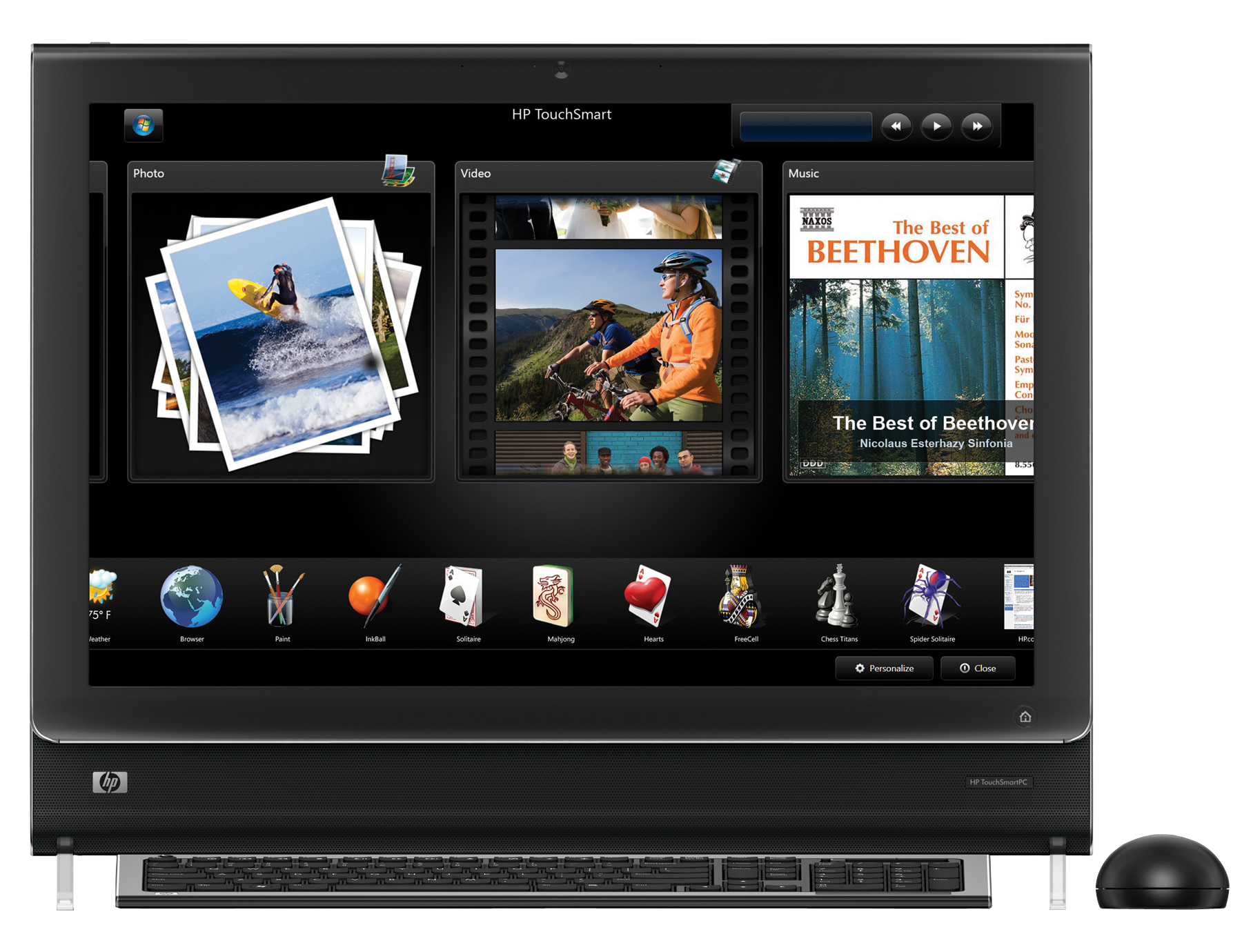 HP TouchSmart IQ520uk Desktop PC – image 1