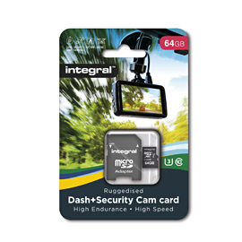 Integral 64GB MICRO SDXC CL10 U3 R-95 W-60 MB/S + ADAPTER DASH & SECURITY CAM – image 2