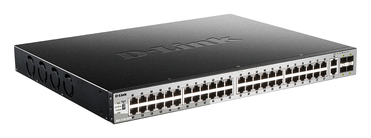 D-Link DGS-3130-54PS/E network switch Managed L3 Gigabit Ethernet (10/100/1000) Power over Ethernet (PoE) Grey – image 2