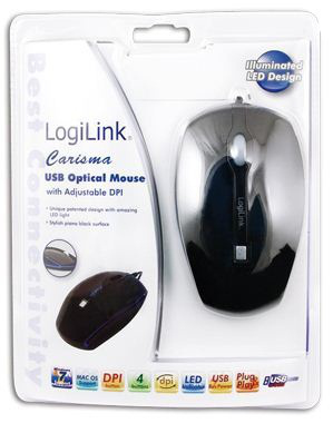 LogiLink ID0057 mouse Office Ambidextrous USB Type-A Optical 1600 DPI – image 2