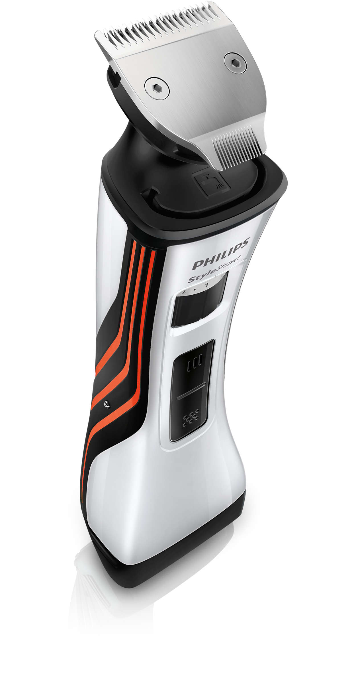 Philips Norelco StyleShaver QS6141/41 men's shaver Foil shaver Trimmer Orange, Silver – image 1