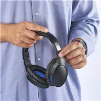 Hama 00184160 headphones/headset Wired & Wireless Head-band Calls/Music USB Type-C Bluetooth Black, Blue – image 8