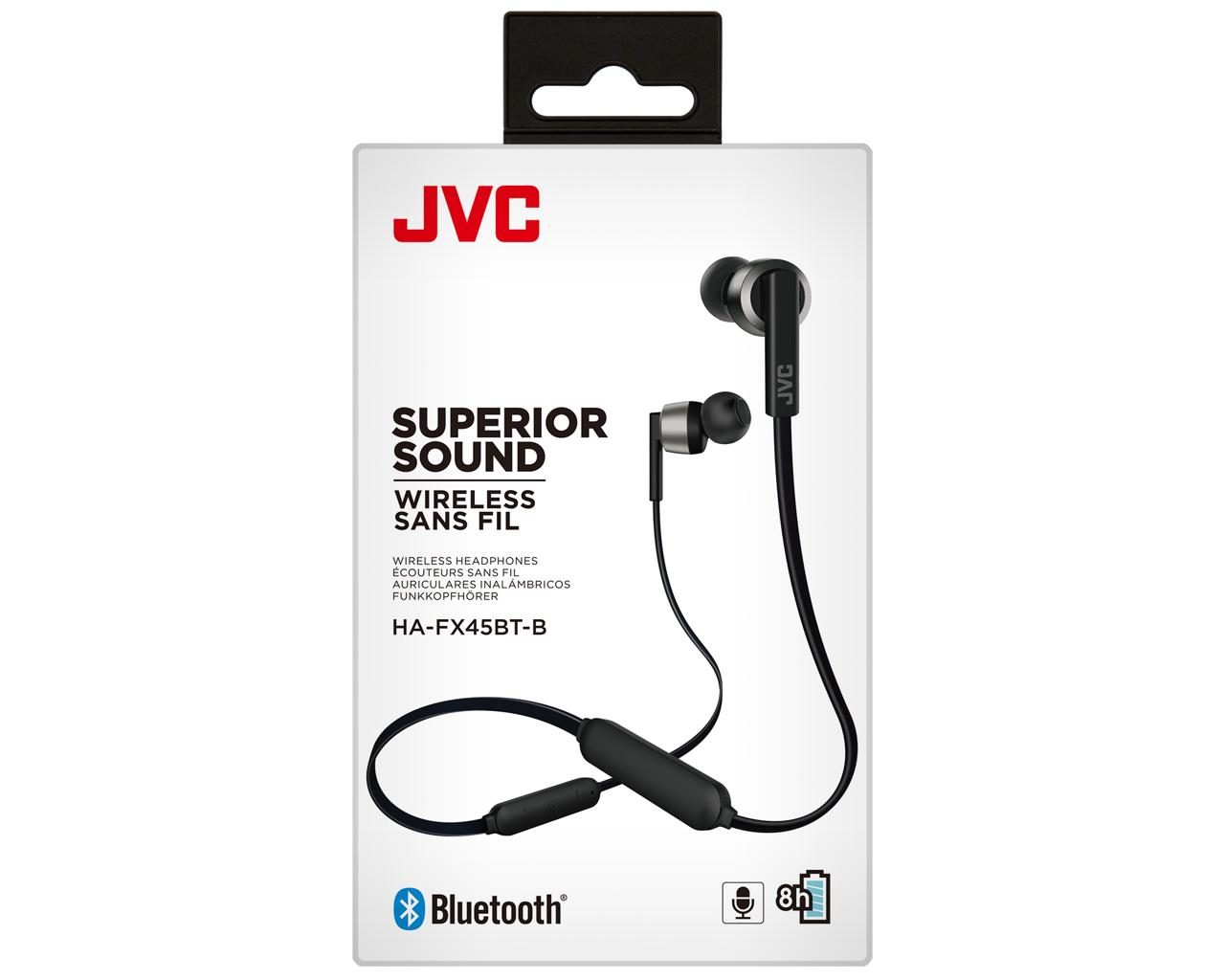 JVC HA-FX45BT-B Headphones Wireless Neck-band Calls/Music Micro USB Bluetooth Black – image 7