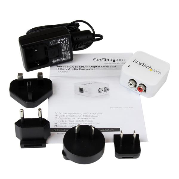 StarTech.com Stereo RCA to SPDIF Digital Coaxial and Toslink Optical Audio Converter – image 5