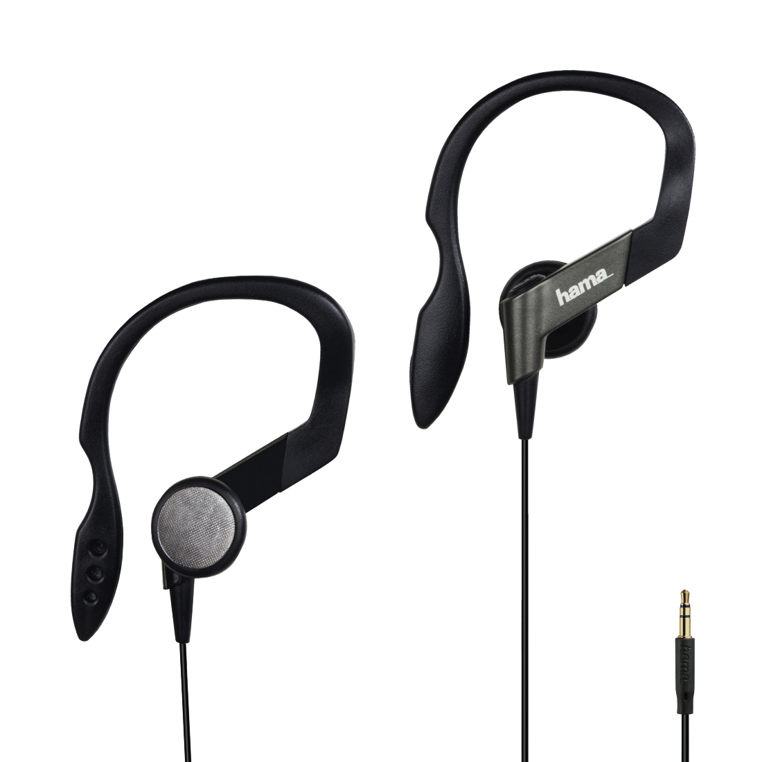 Hama 4Sport Headphones Wired Ear-hook Sports Black