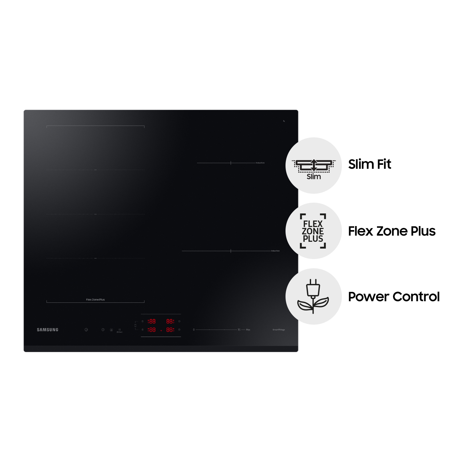 Samsung NZ64B6056GK Black Built-in – image 2