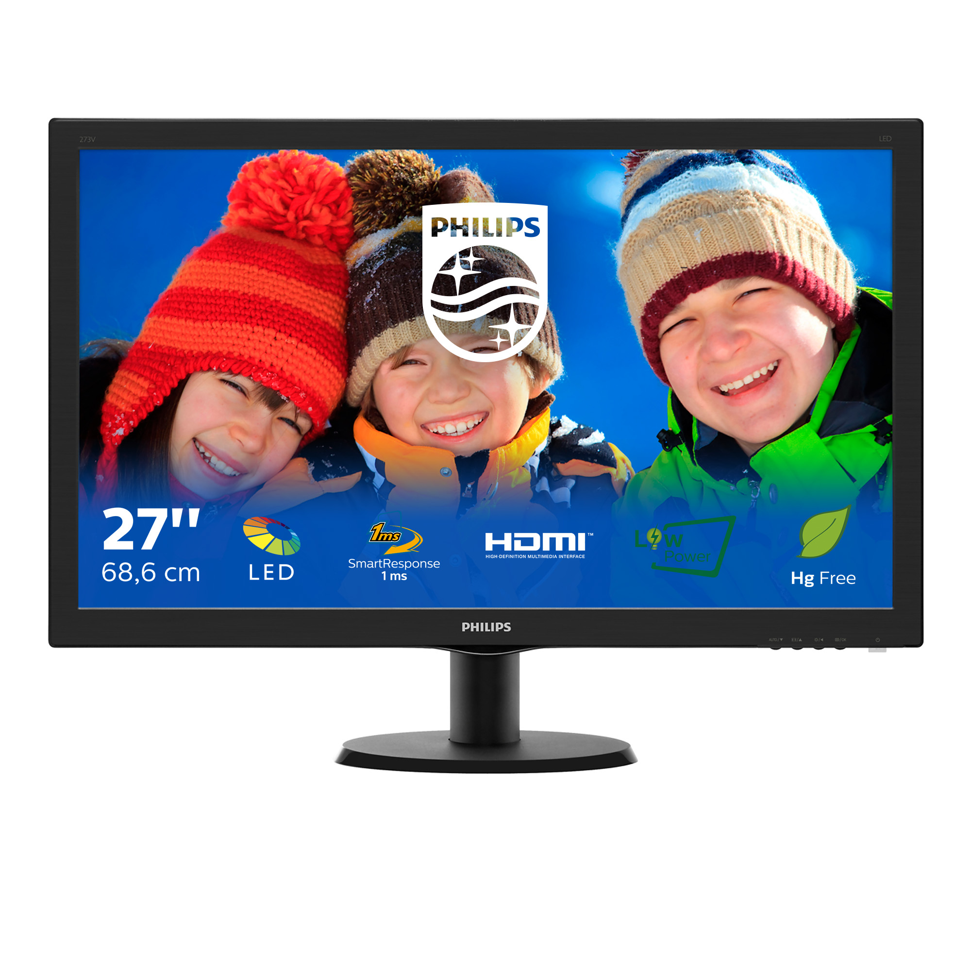 Philips V Line LCD monitor with SmartControl Lite 273V5LHSB/00
