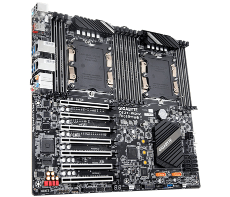 GIGABYTE C621-WD12 motherboard Intel® C621 LGA 3647 (Socket P) – image 2