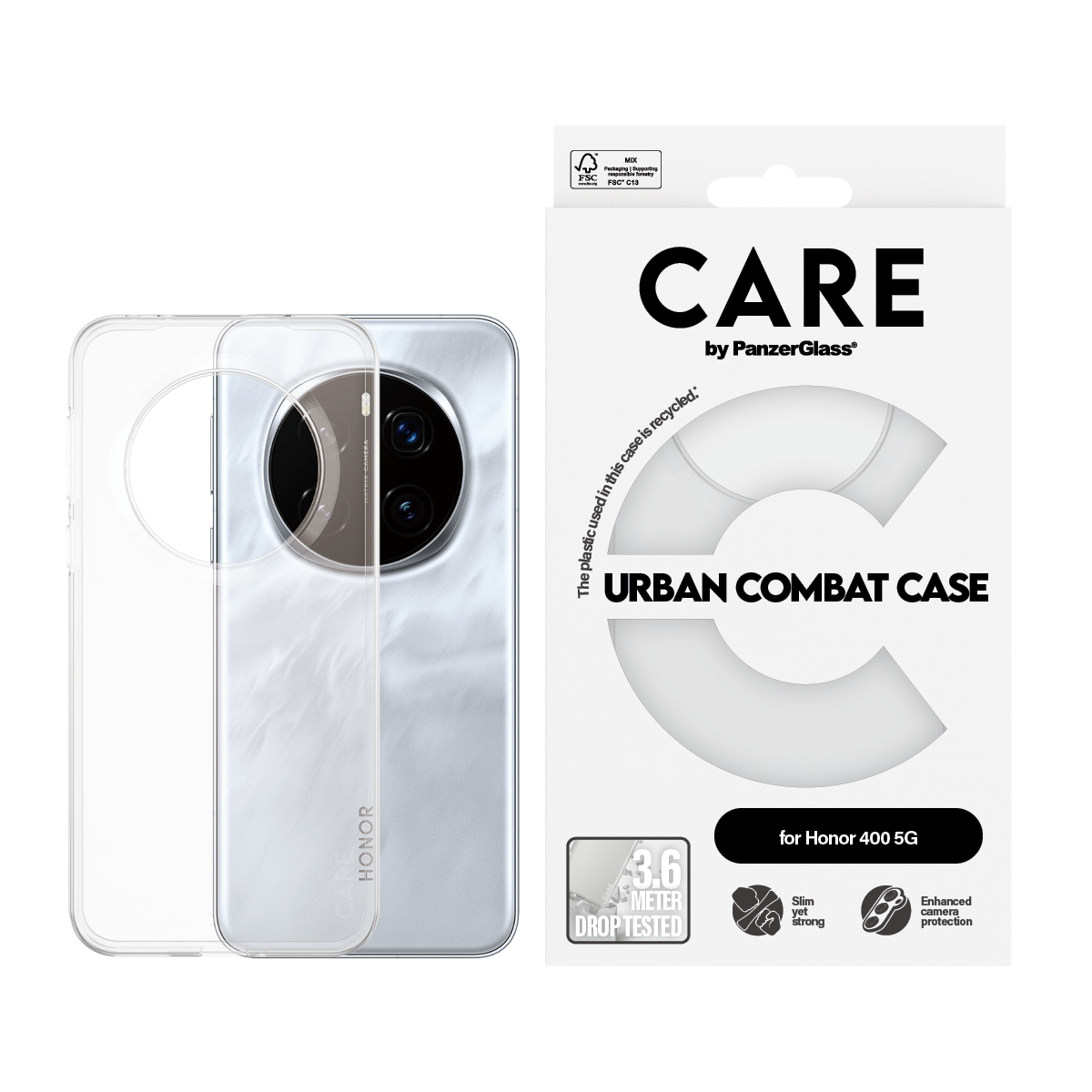 PanzerGlass CARE™ by PanzerGlass® Urban Combat Case Transparent Honor 400 5G – image 2