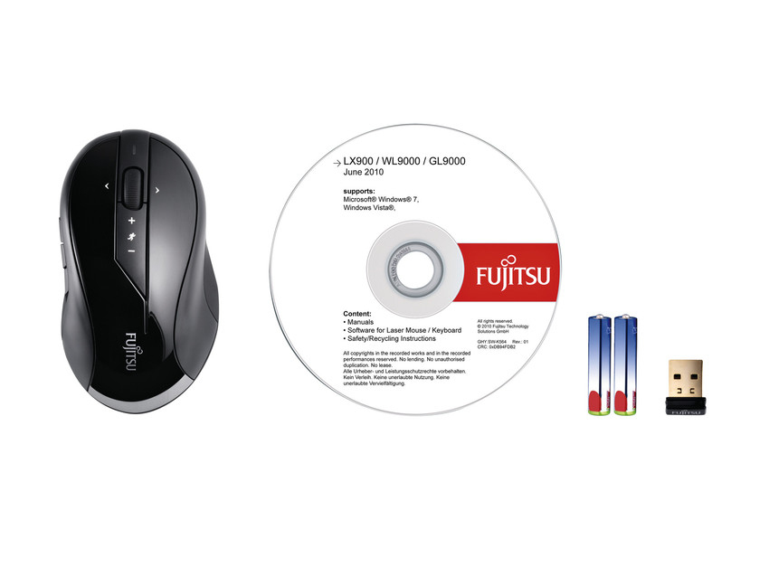 Fujitsu WL9000 mouse Office Right-hand Laser 1600 DPI – image 2