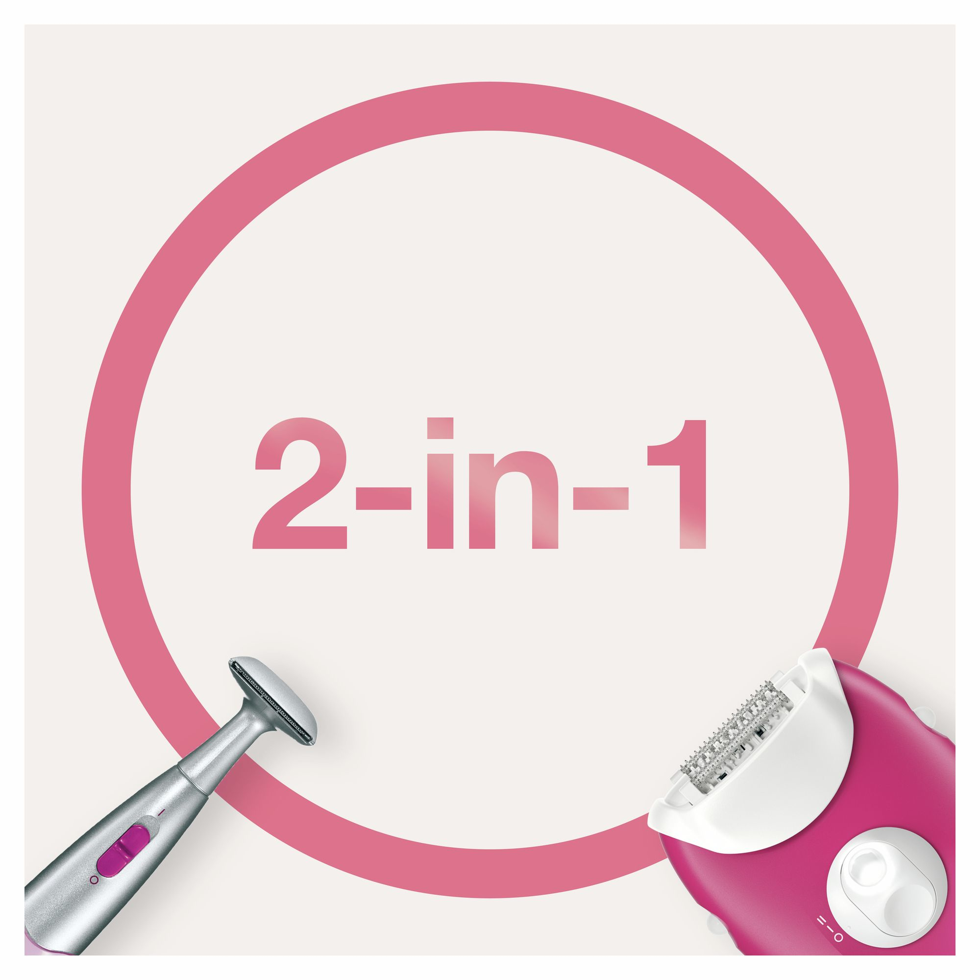 Braun Silk-épil 3 81711457 epilator 20 tweezers Pink, White – image 4