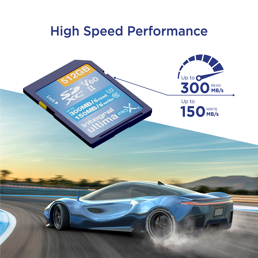 Integral 512GB SDXC UHS-II U3 CL10 V60 UP TO R-300 W-150 MBS – image 3