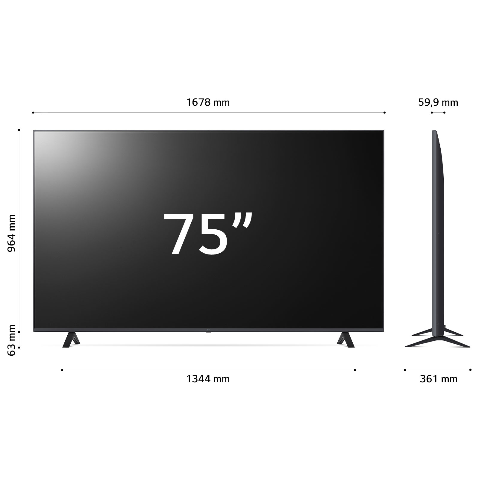 Smart tv LG Electronics 75UR78006LK 75 pouces 4k LED — photo 3