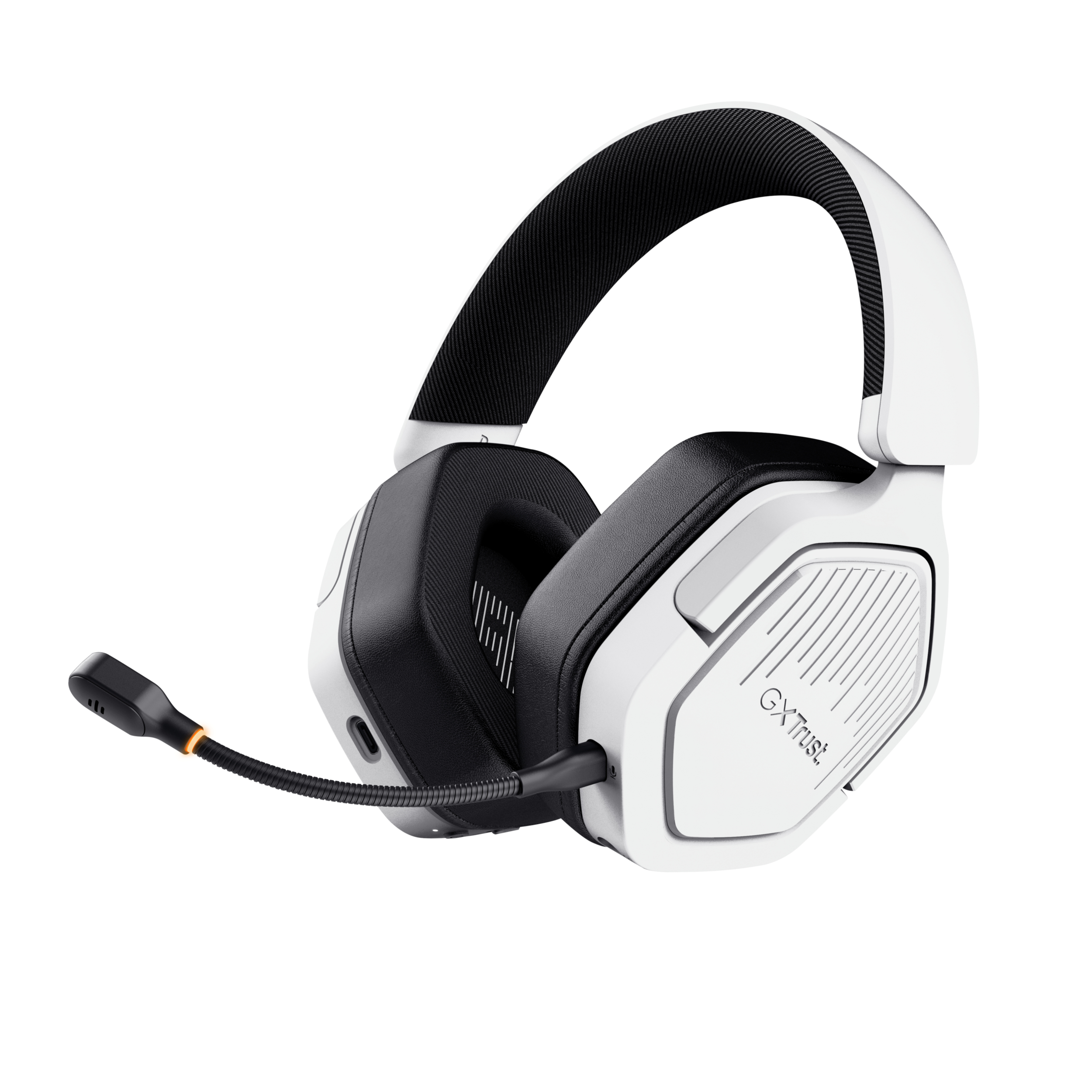 Trust GXT 493W Carus Auricolare Con cavo e senza cavo A Padiglione Casco Gaming USB Type-C / USB Type-A Bluetooth Bianco