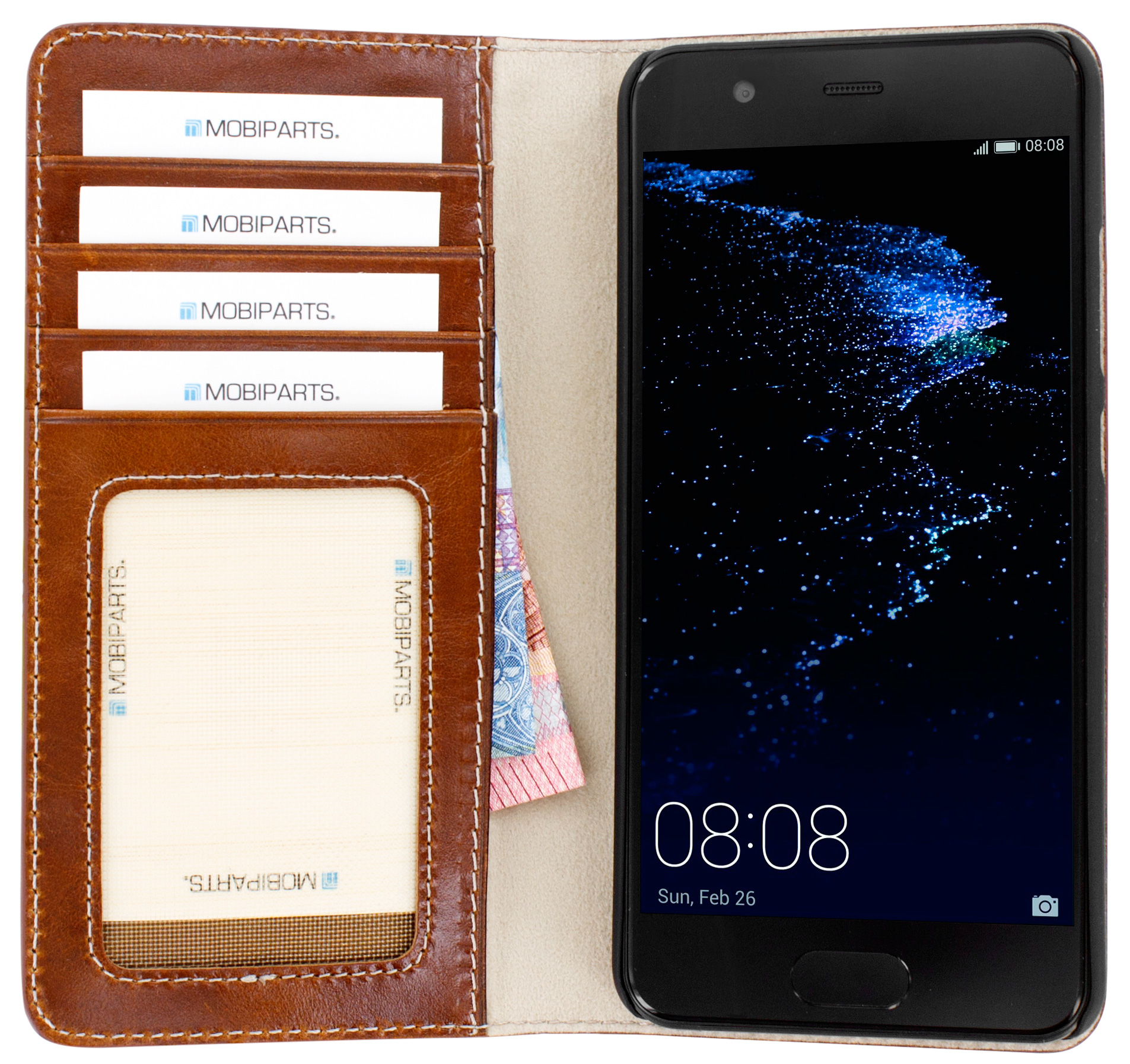 Mobiparts Excellent Wallet Case Huawei P10 Oaked Cognac – image 4