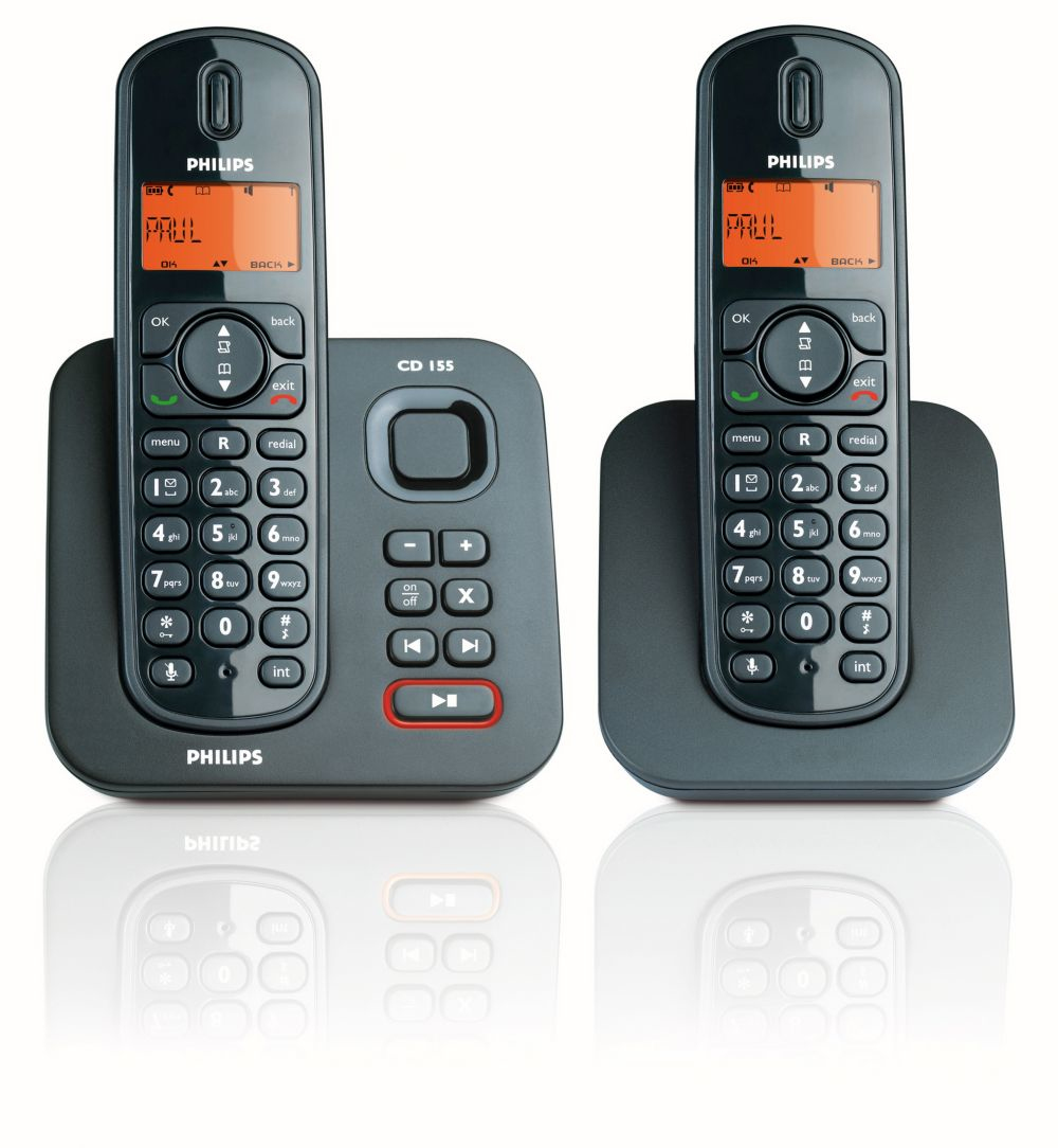 Philips Perfect sound CD1552B/22 telephone DECT telephone Caller ID Black – image 1
