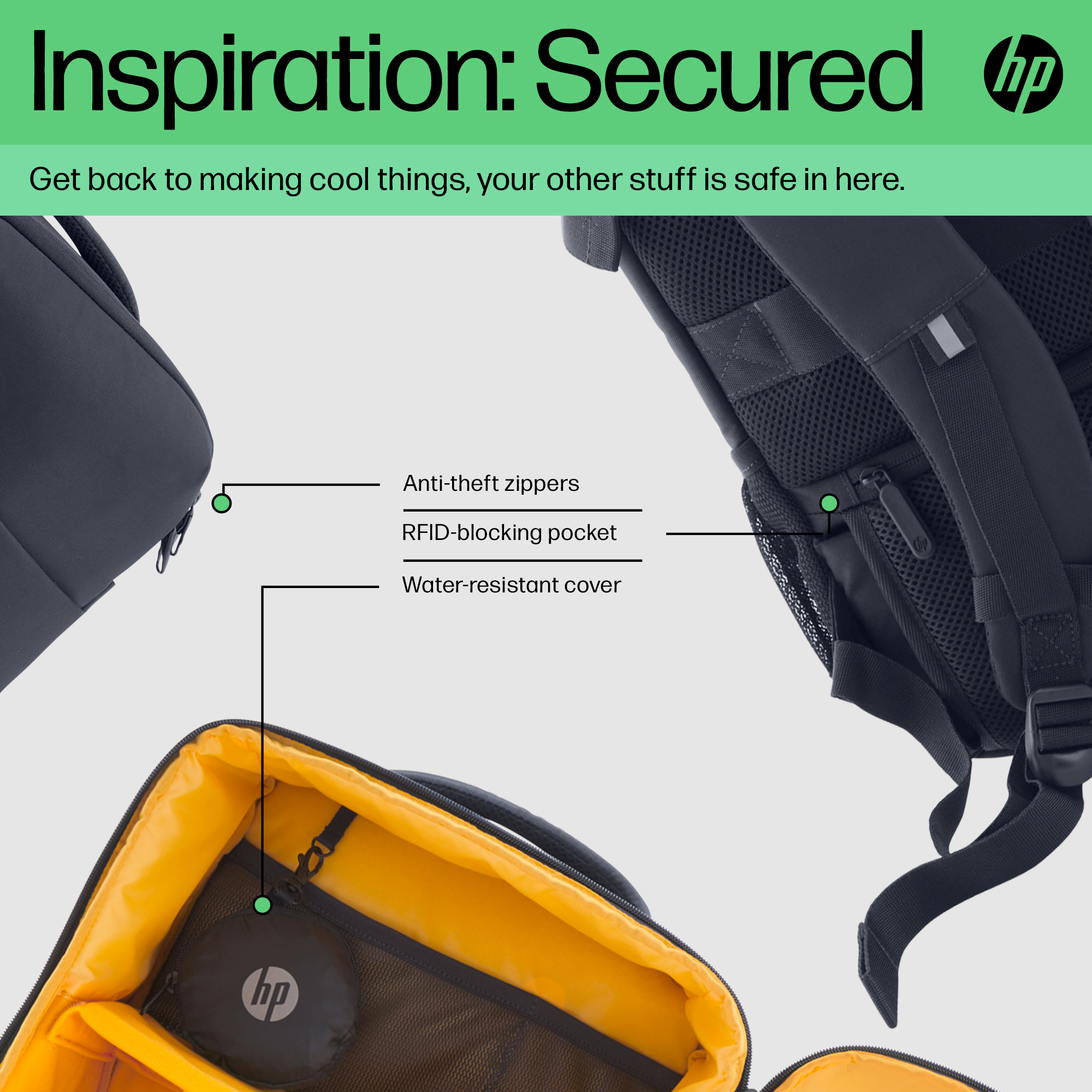 HP Creator 16.1 Dark NavyLaptop Backpack – image 4