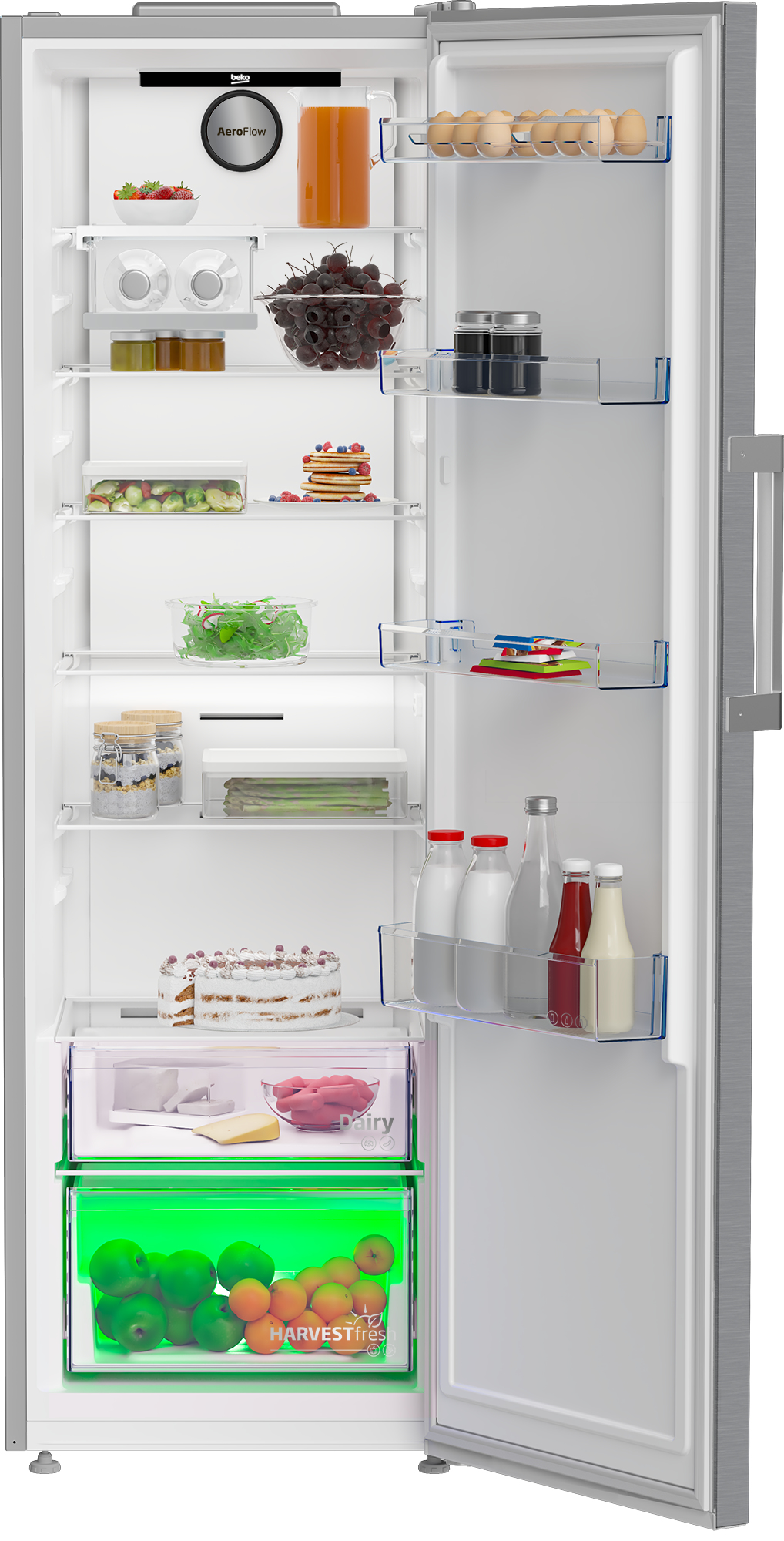 Beko B3RMLNE444HXB fridge Freestanding – image 3