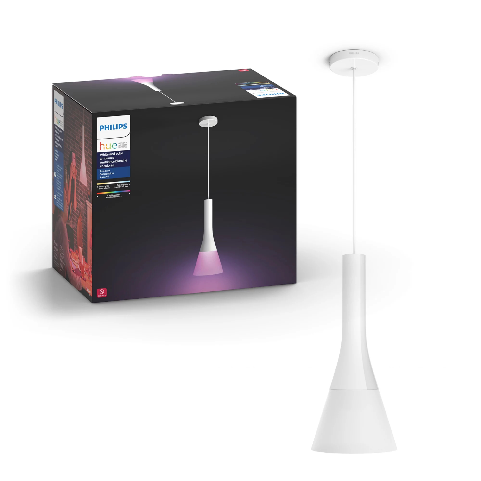 Philips by Signify Philips Hue White and colour ambience 4300131U7 Smart suspension light Bluetooth/Zigbee – image 1