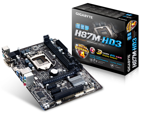 GIGABYTE GA-H87M-HD3 motherboard Intel® H87 LGA 1150 (Socket H3) micro ATX