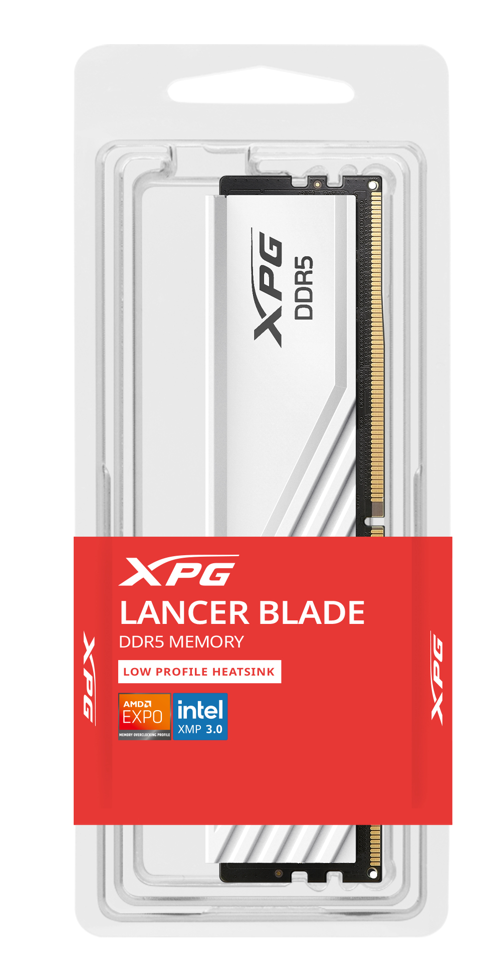 Memoria RAM ADATA XPG Lancer Blade - DDR5 - 16GB - 6000MHz - UDIMM - Blanco - Para PC - AX5U6000C4816G-SLABWH Memoria RAM ADATA XPG Lancer Blade - DDR5 - 16GB - 6000MHz - UDIMM - Blanco - Para PC - AX5U6000C4816G-SLABWH