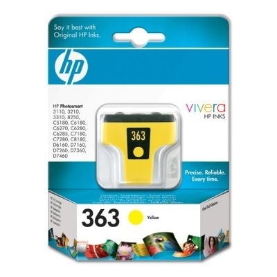 HP 363 Yellow Ink Cartridge with Vivera Ink