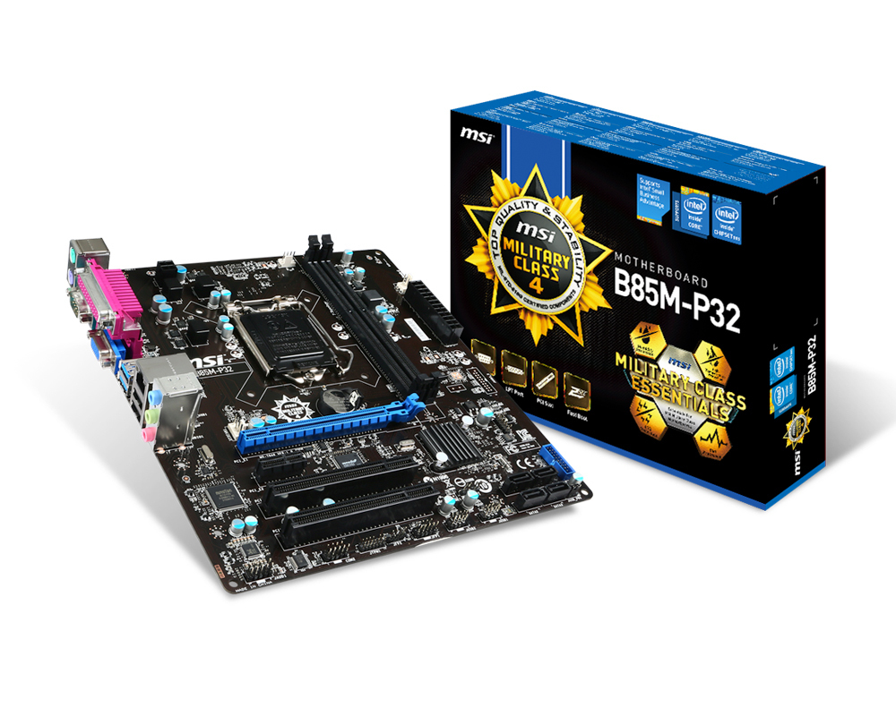 MSI B85M-P32 Intel® B85 LGA 1150 (Socket H3) micro ATX – image 4