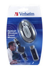 Verbatim Wireless Optical Travel Mouse + Store Away Receiver – image 2