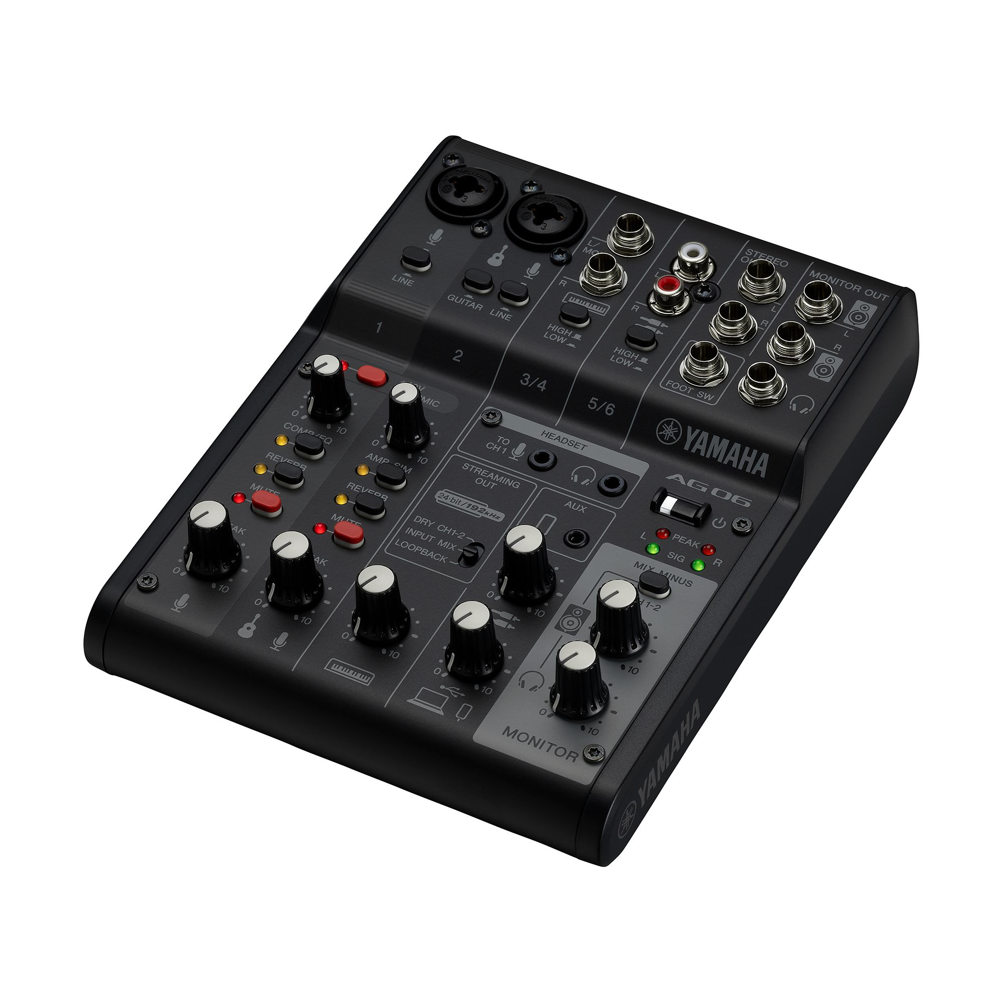 Yamaha AG06MK2B audio mixer 6 channels Black – image 2