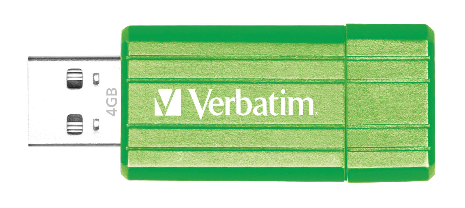 Verbatim PinStripe USB Drive 4GB - Eucalyptus Green – image 1