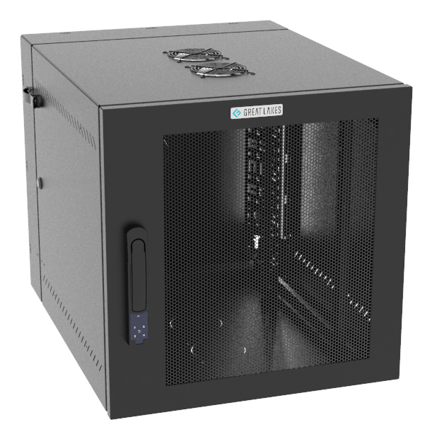 Vertiv VR Rack GL24WMCMM-B-SE-AF-CM rack cabinet 12U Wall mounted rack Black – image 1