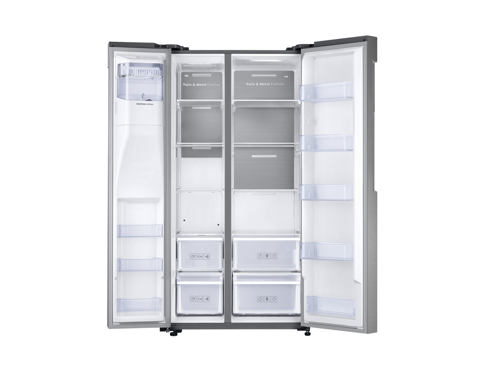 Samsung RS58K6537SL side-by-side refrigerator Freestanding – image 2