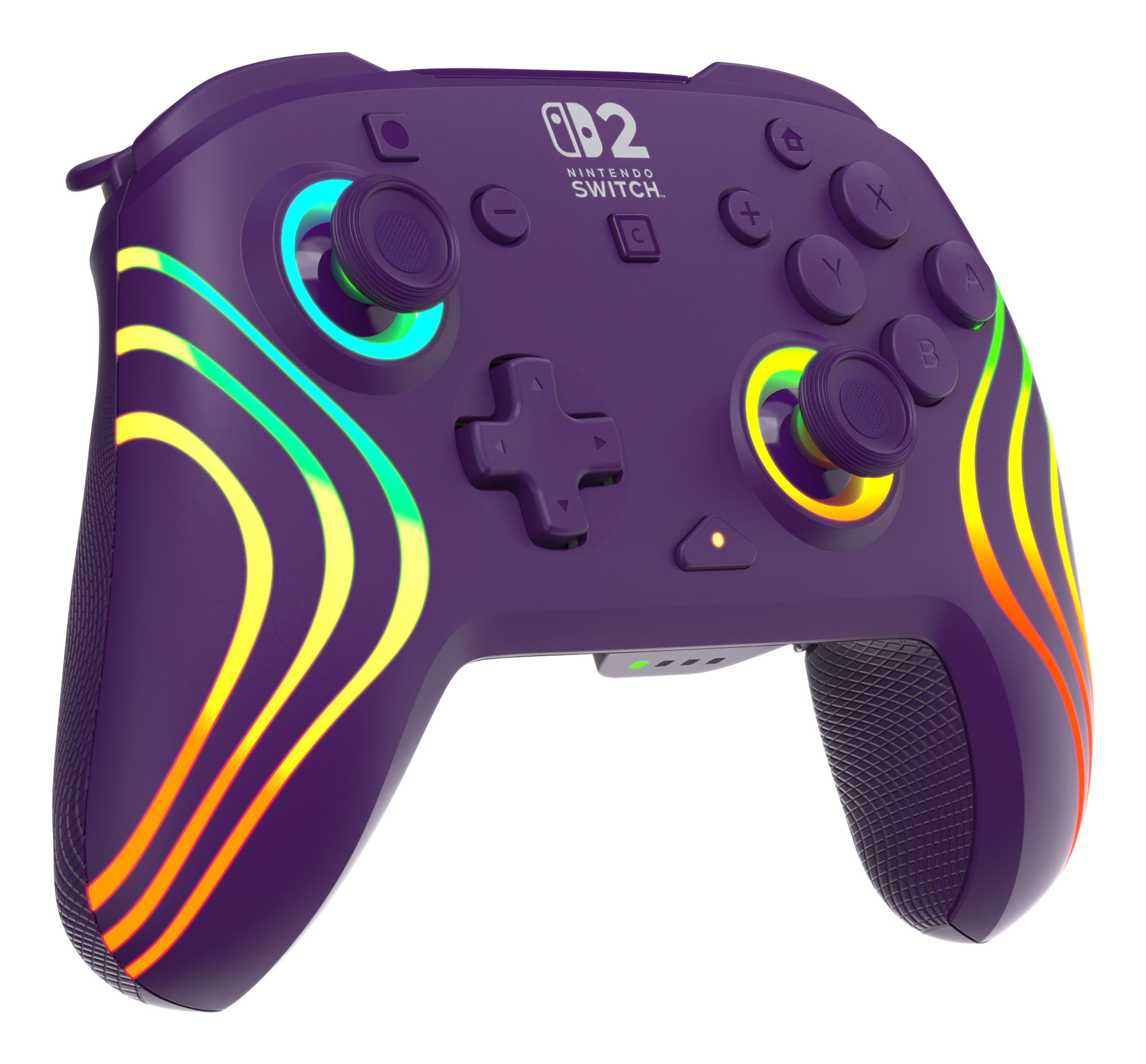 Turtle Beach Afterglow Wave Violet Manette de gaming RGB sans fil Sous licence officielle pour Nintendo Switch 2