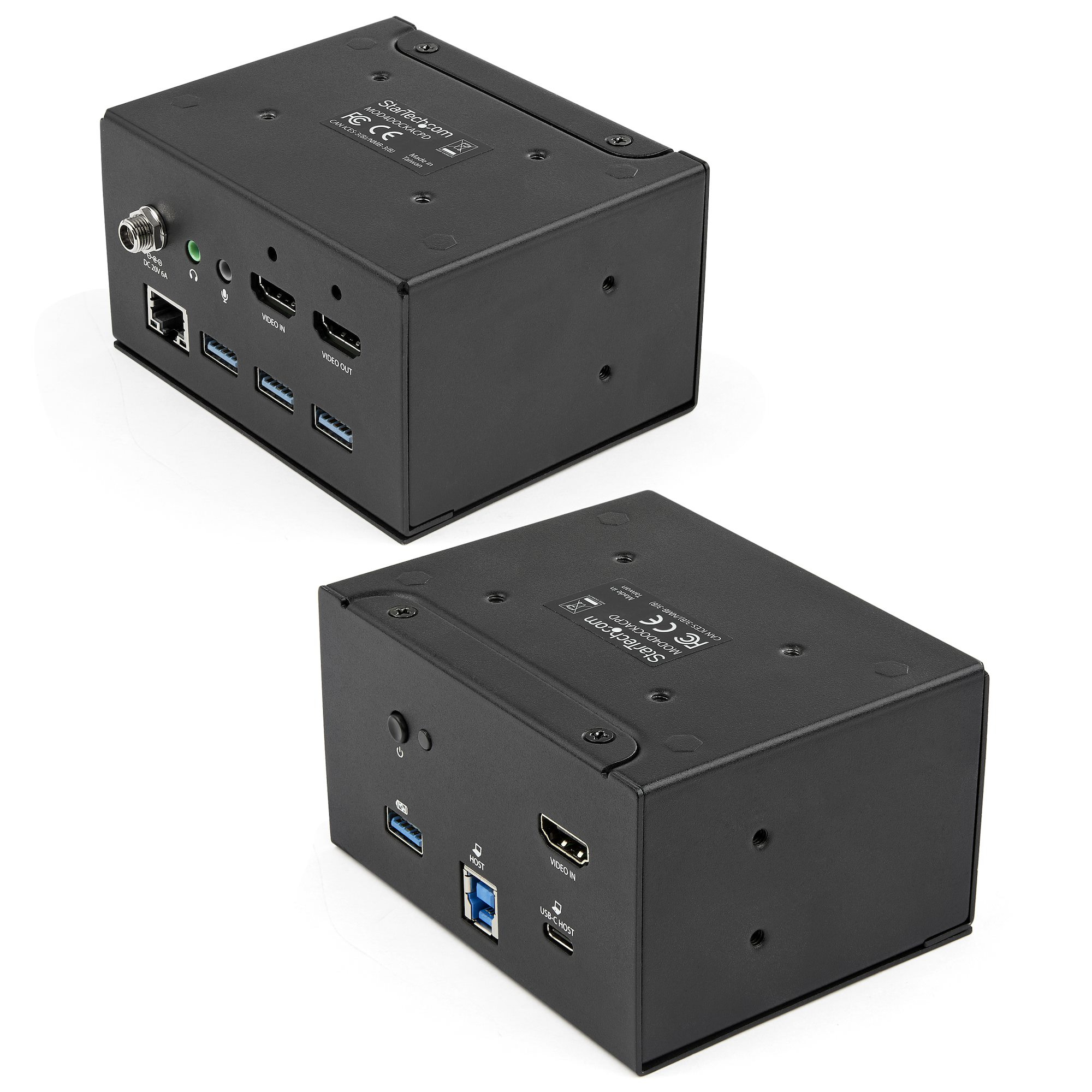 StarTech.com Conference Room Docking Station with Power and Charging; Table Connectivity Box, Universal USB-C Laptop Dock – image 3