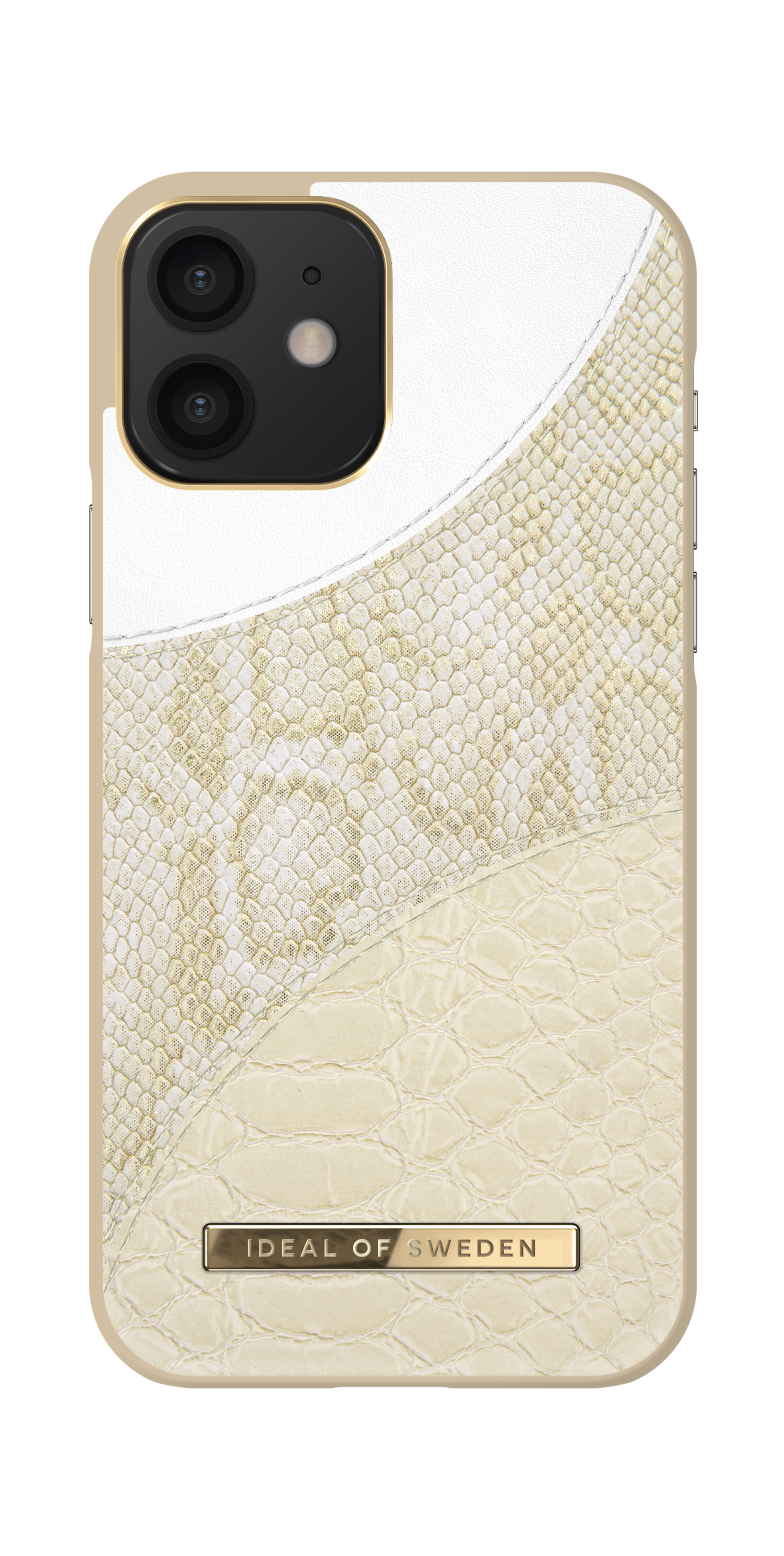 iDeal of Sweden Atelier Case iPhone 12/12P Cream Gold Snake – image 5