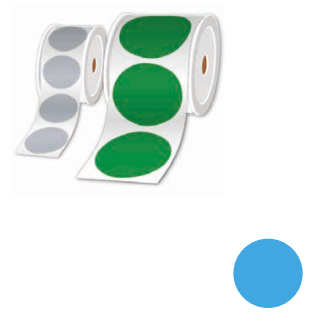 Brother LTZ1M100FPEL self-adhesive label Circle Light Blue