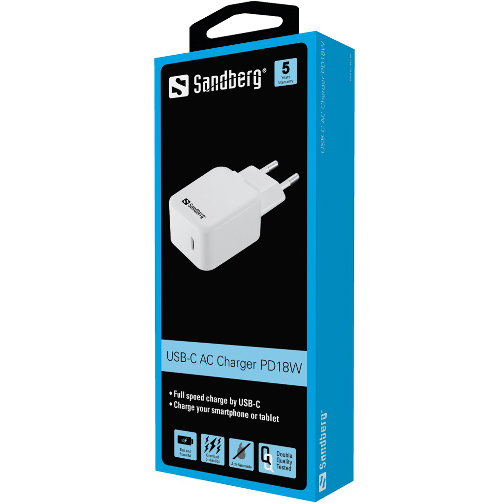 Sandberg USB-C AC Charger PD18W – image 2