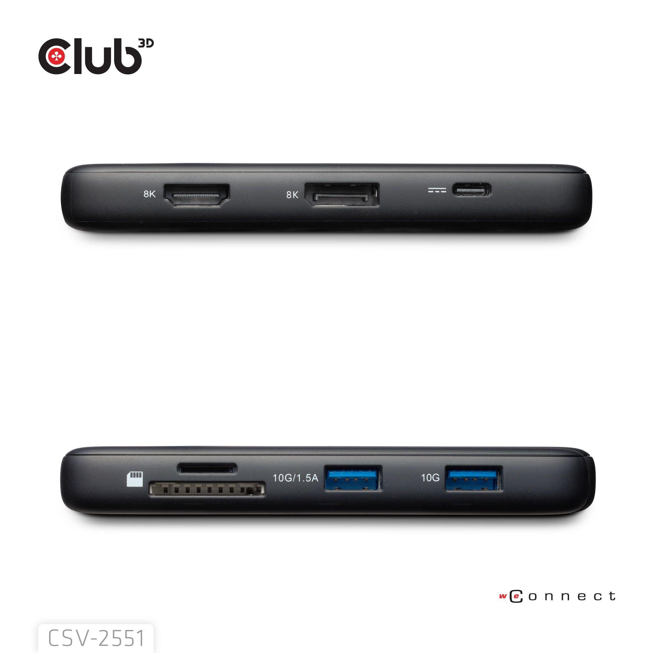 CLUB3D CSV-2551 hub di interfaccia USB tipo-C