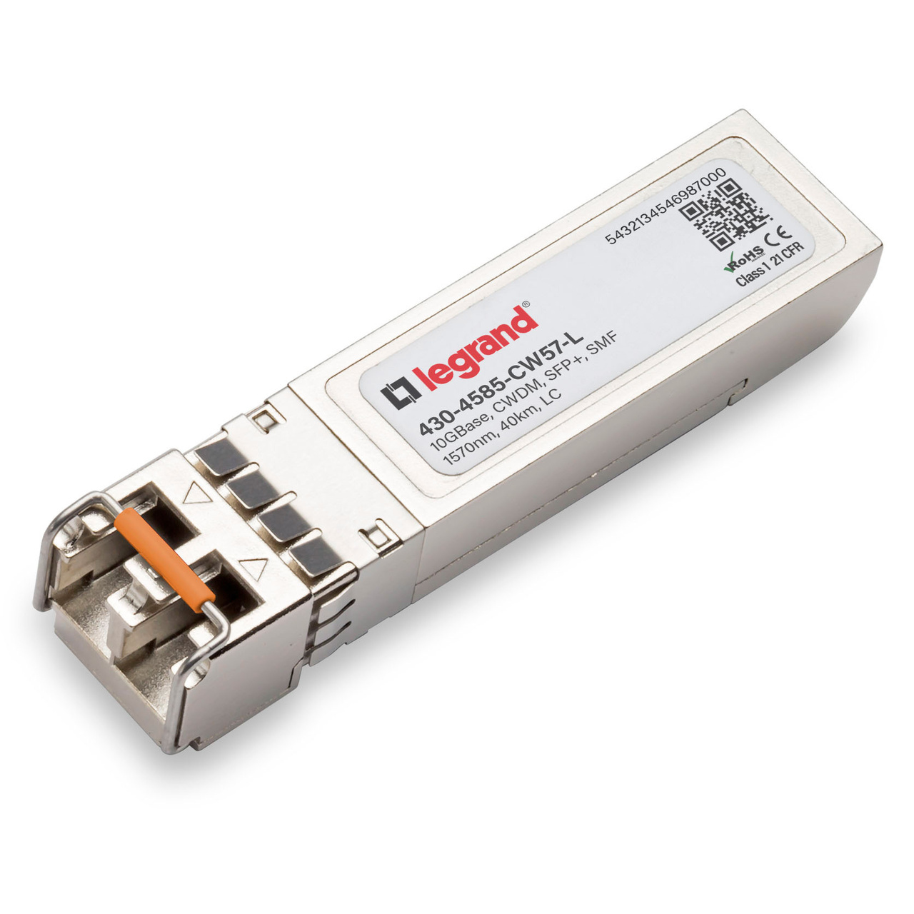 Legrand 430-4585-CW57-L network transceiver module Fiber optic 10000 Mbit/s SFP+ 1570 nm
