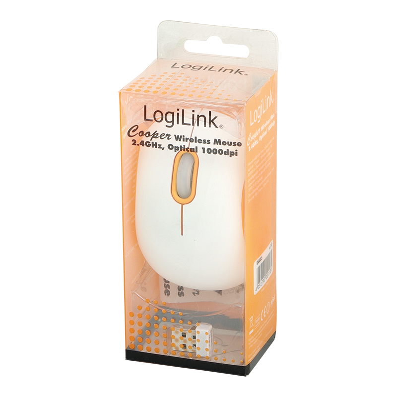 LogiLink ID0085A mouse Office Ambidextrous RF Wireless Optical 1000 DPI – image 2