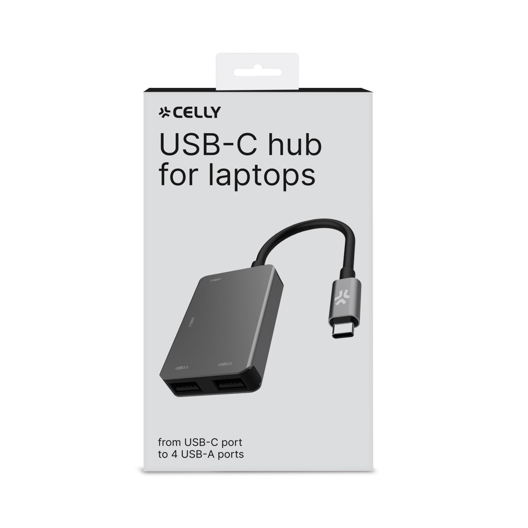 Celly PROHUB4IN1SV interface hub USB 2.0 Type-C Grey – image 2