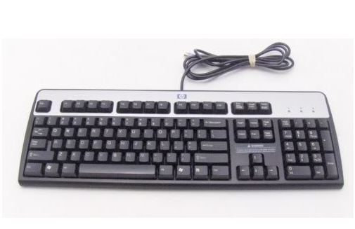 HP 434820-171 keyboard PS/2 Arabic Black, Silver – image 1