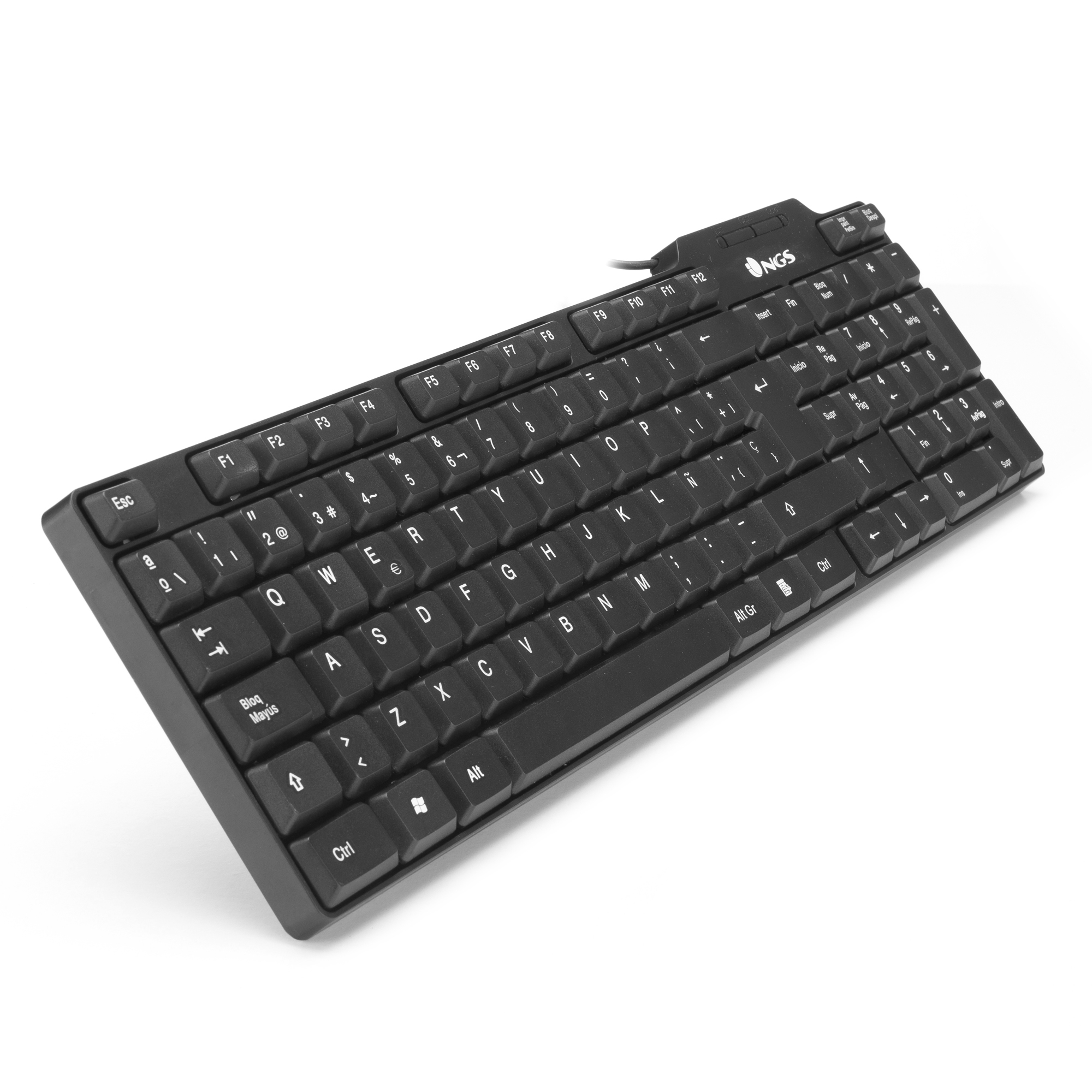 NGS Funky keyboard Office USB Spanish Black – image 2