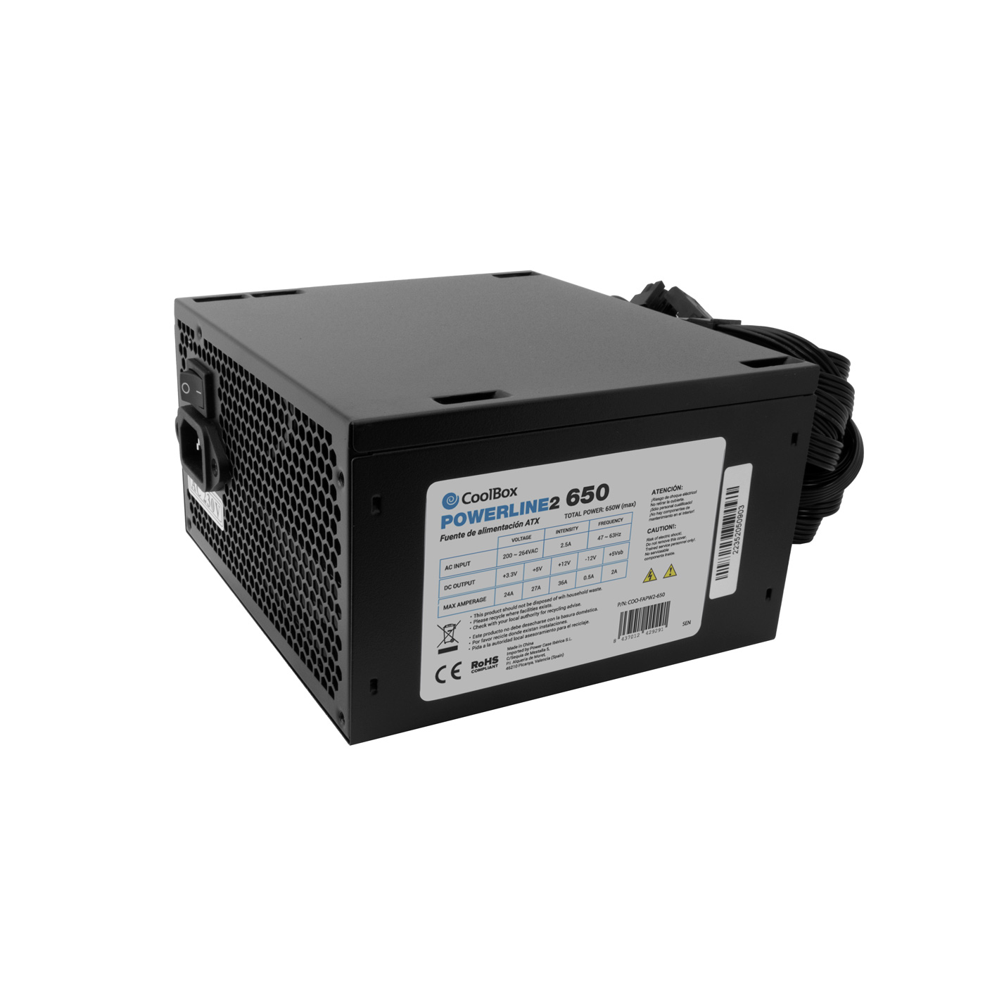 CoolBox COO-FAPW2-650 power supply unit – image 6