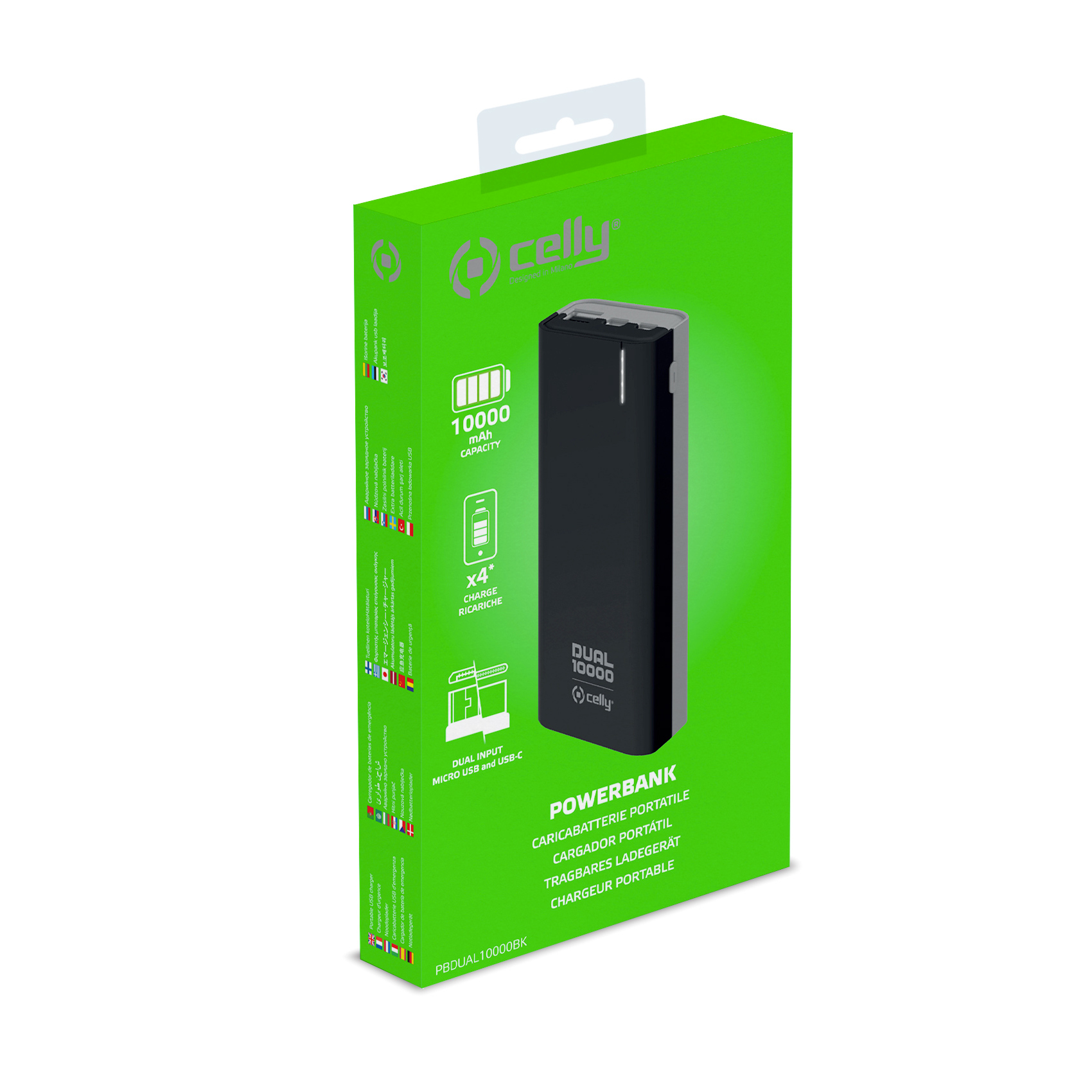 Celly PBDUAL10000BK power bank Lithium Polymer (LiPo) – image 3